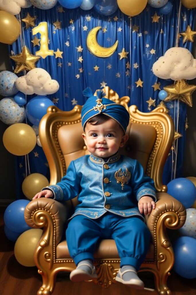 Birthday Kurta Pajama/ Sherwani Dress for 1-Year baby Boy