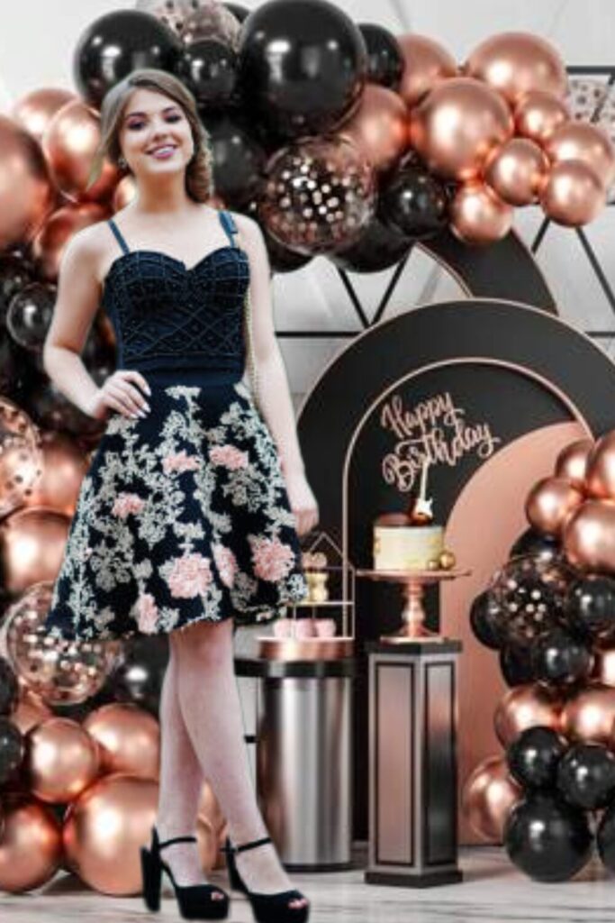 Double Tight Skirt Birthday Dress