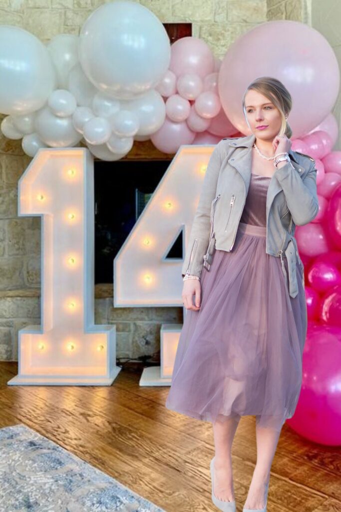 Double Tight Skirt Birthday Dress
