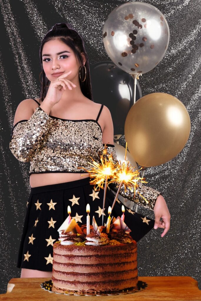 Birthday Sequin Top and Skirt Combination