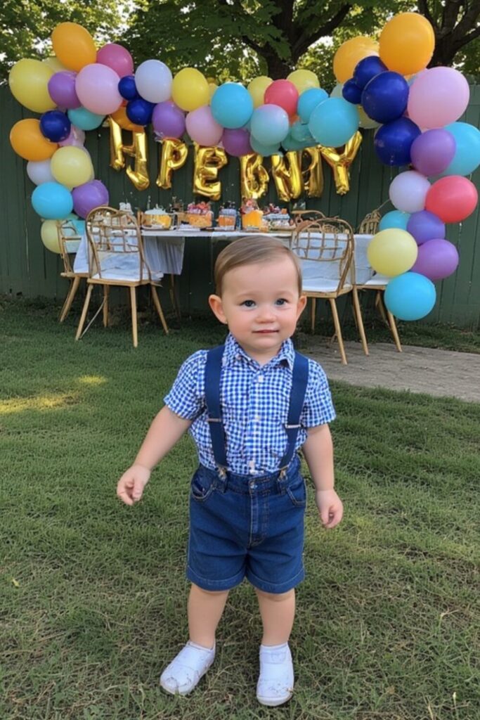 1-Year Baby Boy Birthday Summer Dress