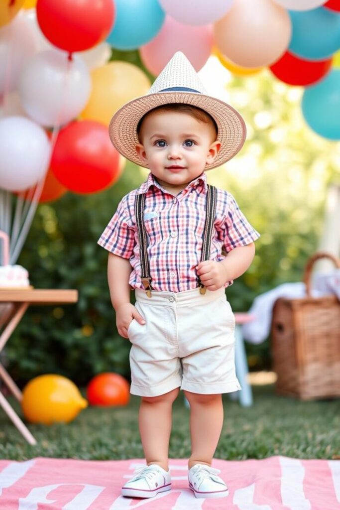 Summer Birthday Dress for 1-Year Baby Boy 