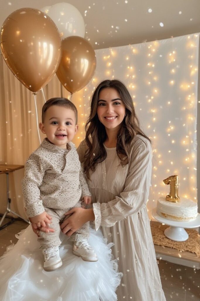 1-Year Baby Boy Birthday Winter Dress