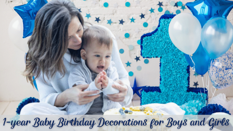 1-year Baby Birthday Decorations for Boys and Girls