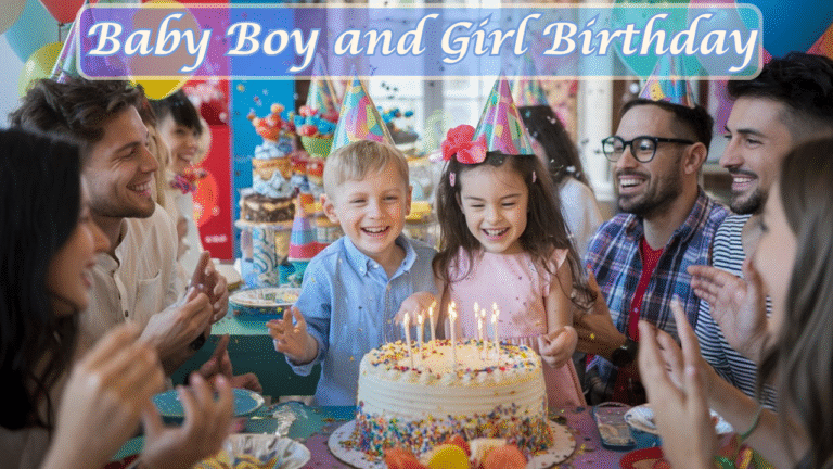 Baby boy and Girl Birthday