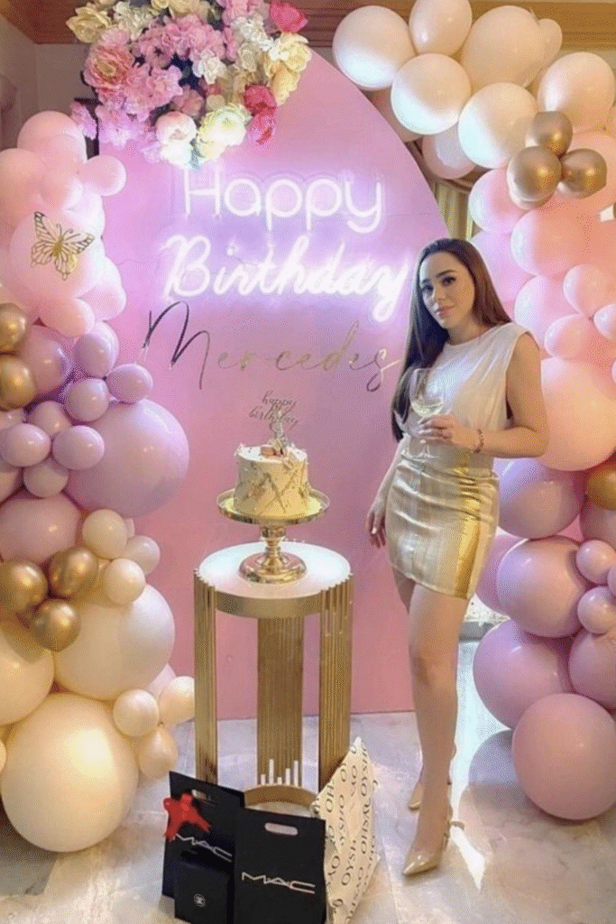 Girl Birthday Balloon Arch Decor  