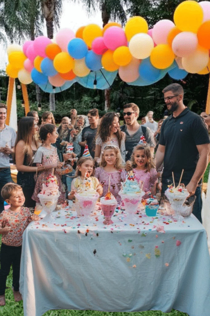 Kids Birthday Party Ice Cream Food Activity