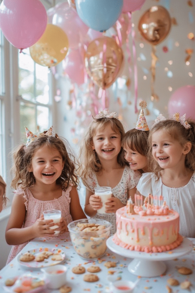 Kids Birthday Milk and Cookies Activities