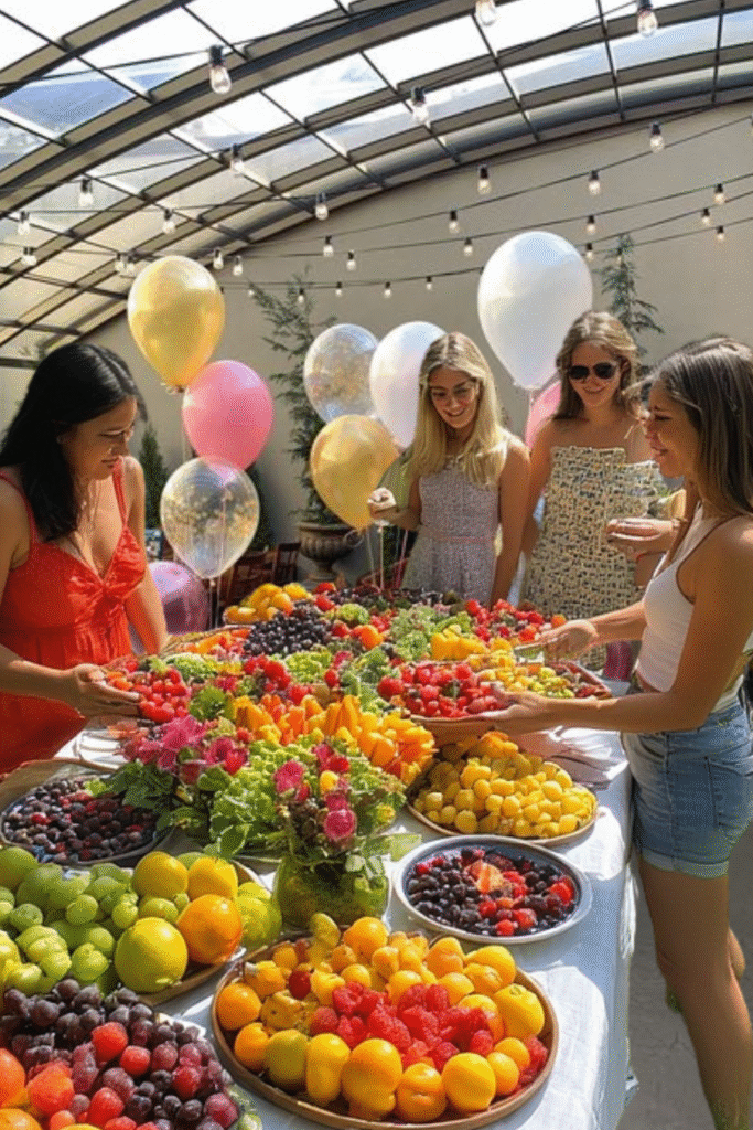 Birthday Rainbow Fruit Display Activities
