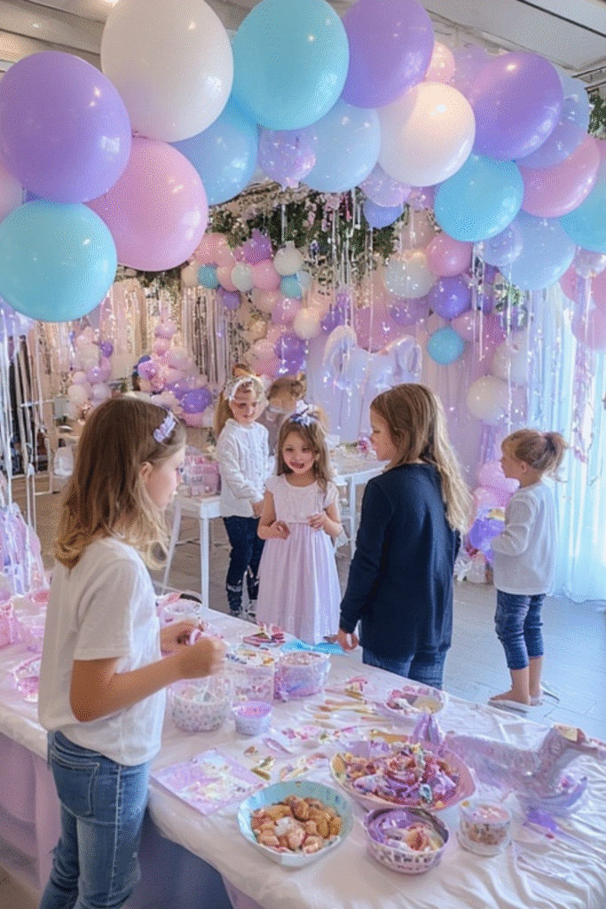 Kids Birthday Unicorn Theme Activity