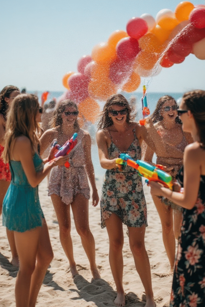Girl Birthday Water Gun Game Activity