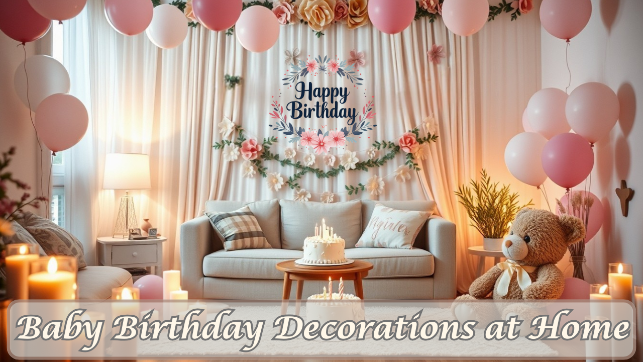 Baby Birthday Decorations at Home: 6 Steps for a Fun and Memorable ...