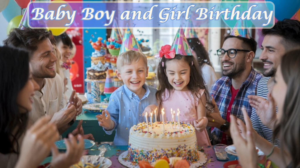 Baby boy and Girl Birthday