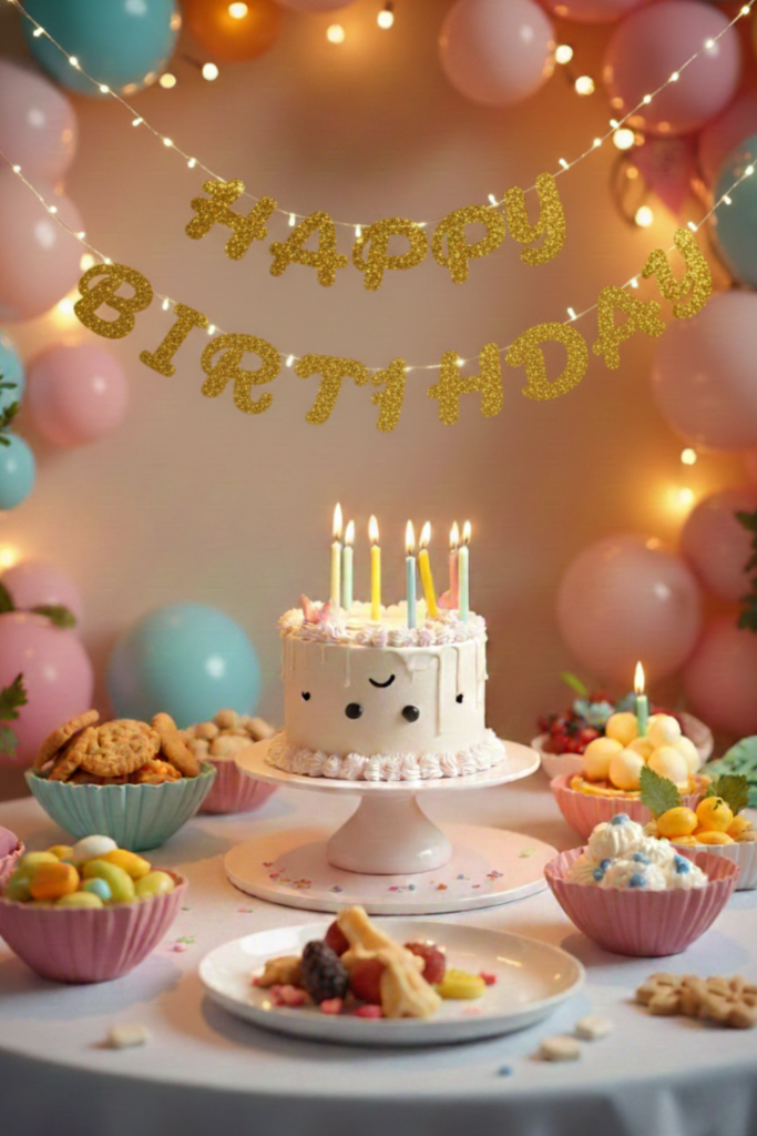 Birthday Food and Cake