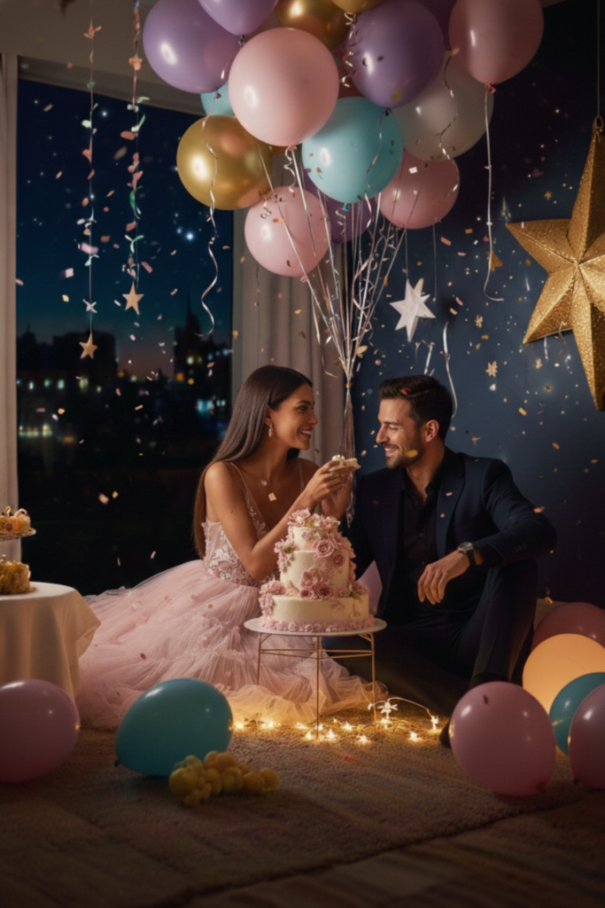 Birthday Lighting Decor at Home