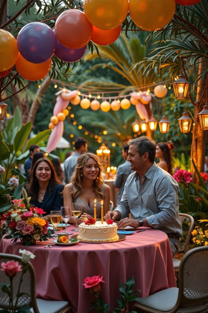 Birthday Celebrate in Botanical Garden