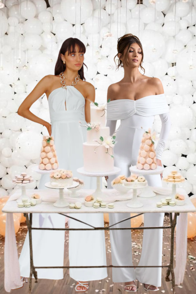 White Jumpsuit Dress