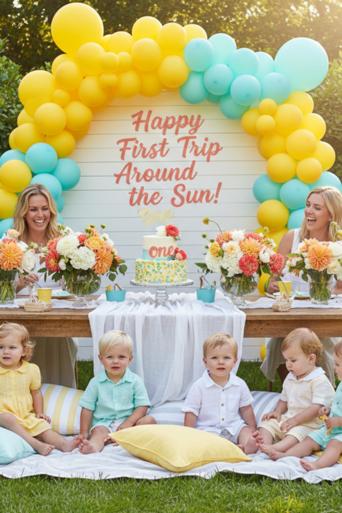 Outdoor Seasonal Color Party Theme