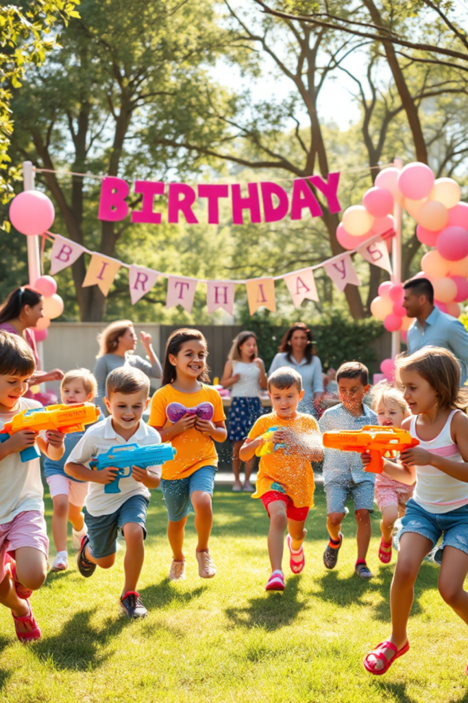 Birthday Water Gun Game