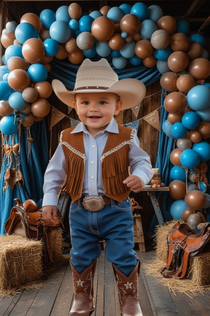 Baby Boy Birthday Western Dress