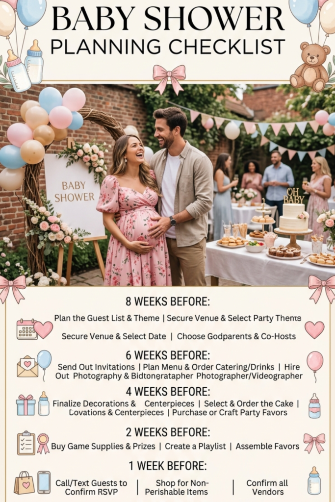 Baby Shower Planning Checklist