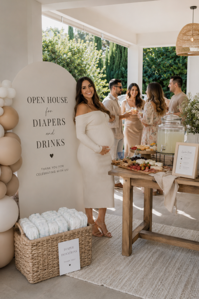 Baby Shower Diaper and Drink Party